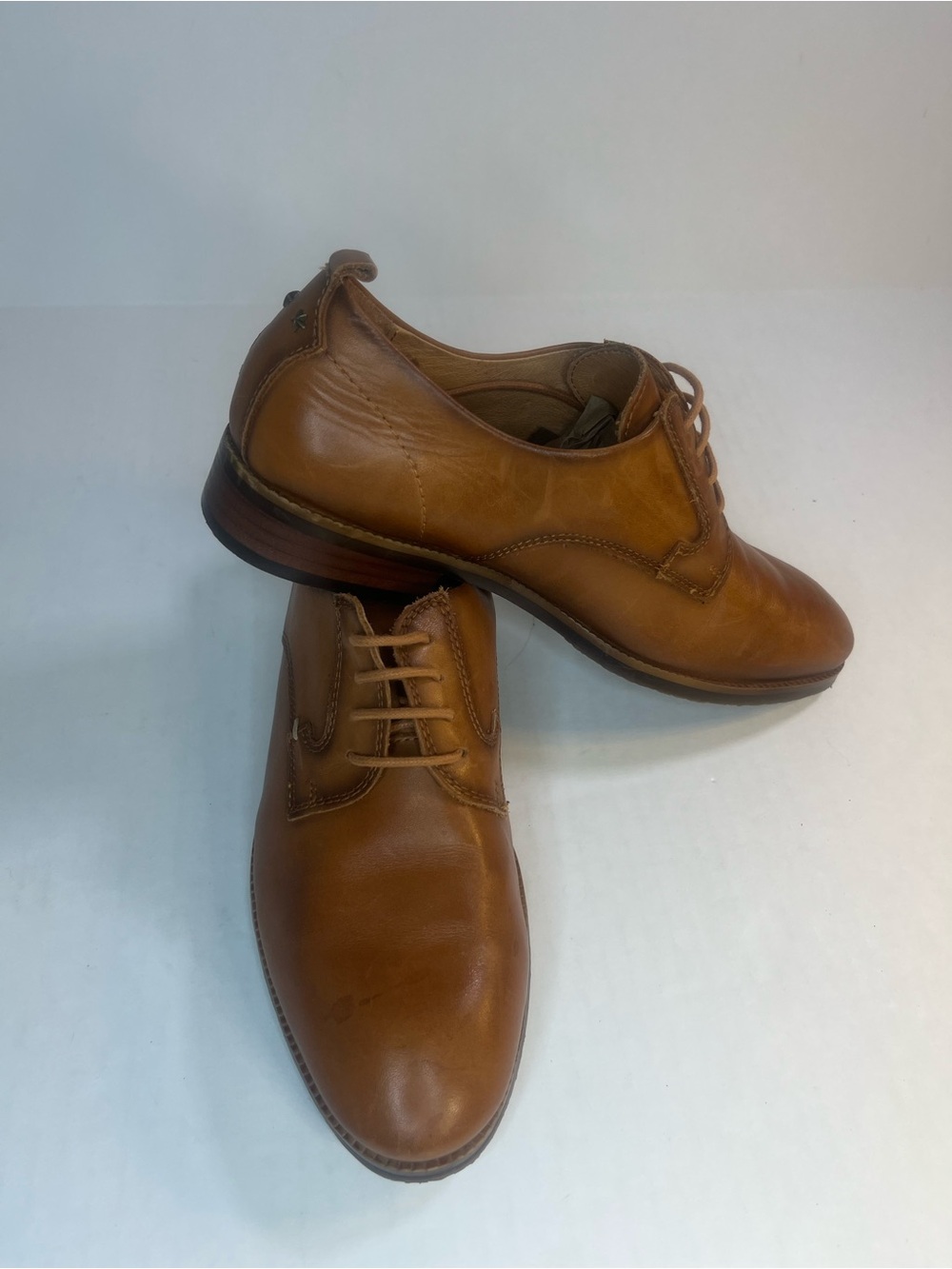 PIKOLINOS Tan Leather Lace-Up Loafers - Picture 13 of 15